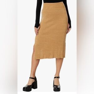 Free People Golden Hour Midi Skirt Size Large New With‎ Tags